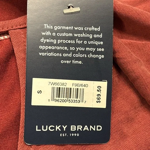 NWT Lucky Brand Faux Wrap Blouse - Picture 6 of 7